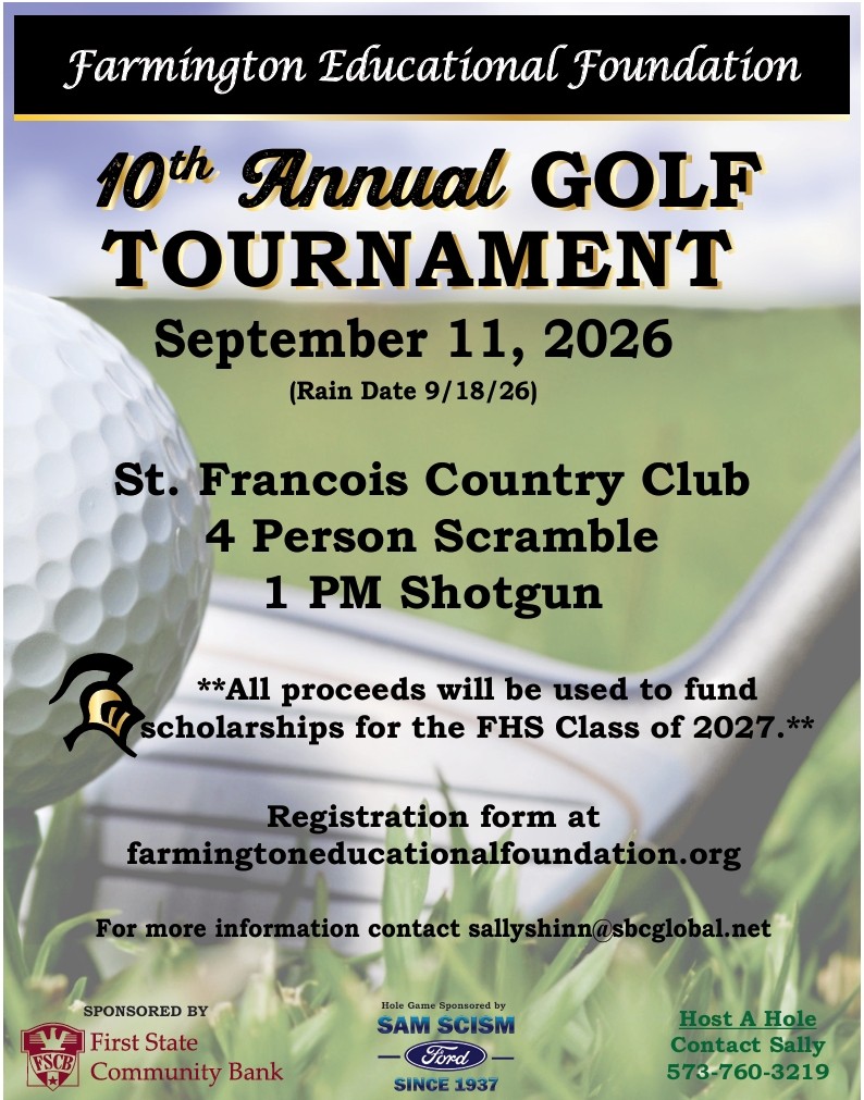 Farmington Educational Foundation Golf TOurnament USSSA Fastpitch Tournament